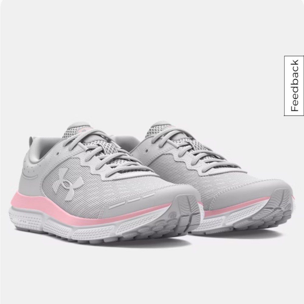 Under Armour Kids Shoes in Gray and Pink